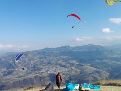 Listo para salir Parapente Boyacá Listo para salir Parapente Boyacá
