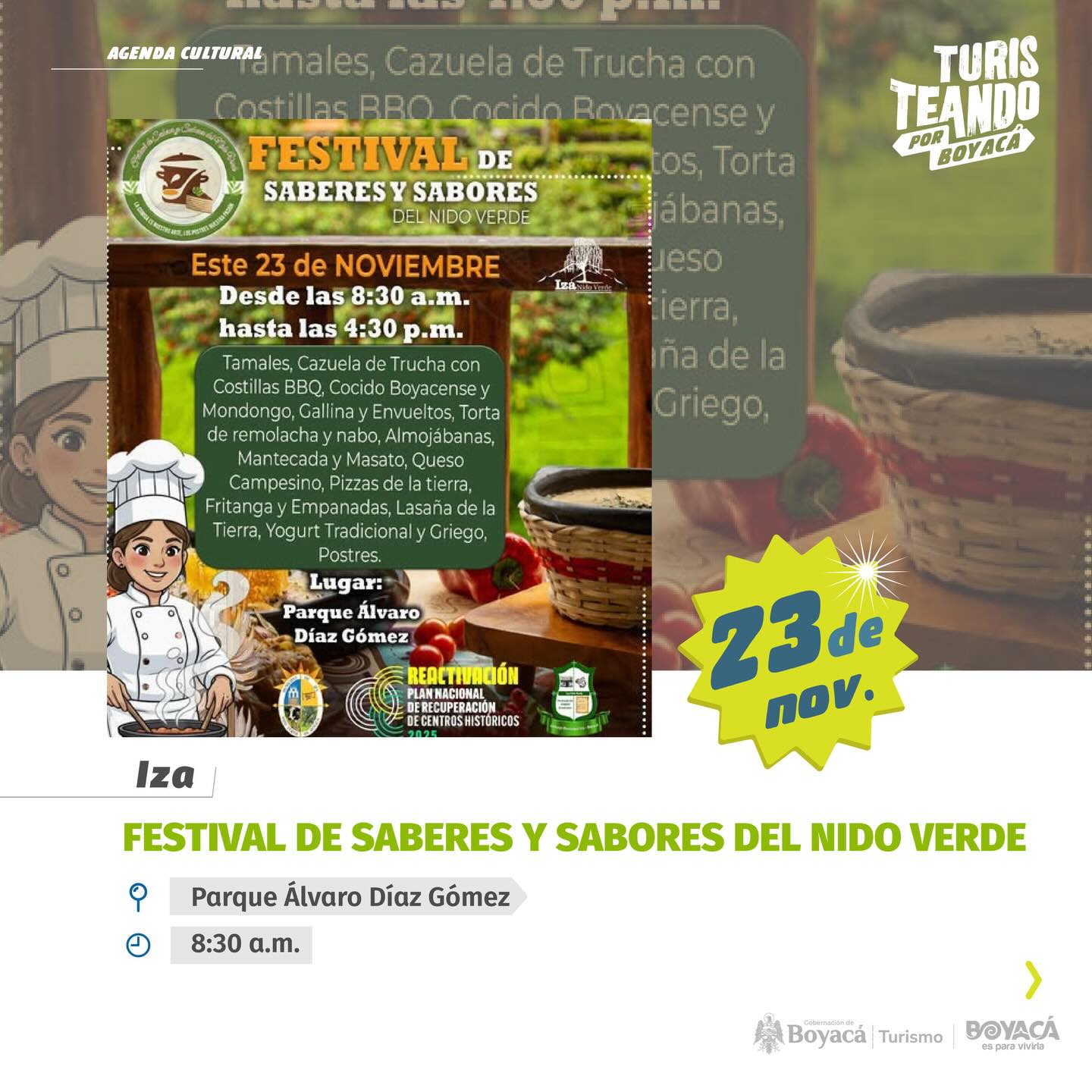 Festival de saberes y sabores Iza Boyacá