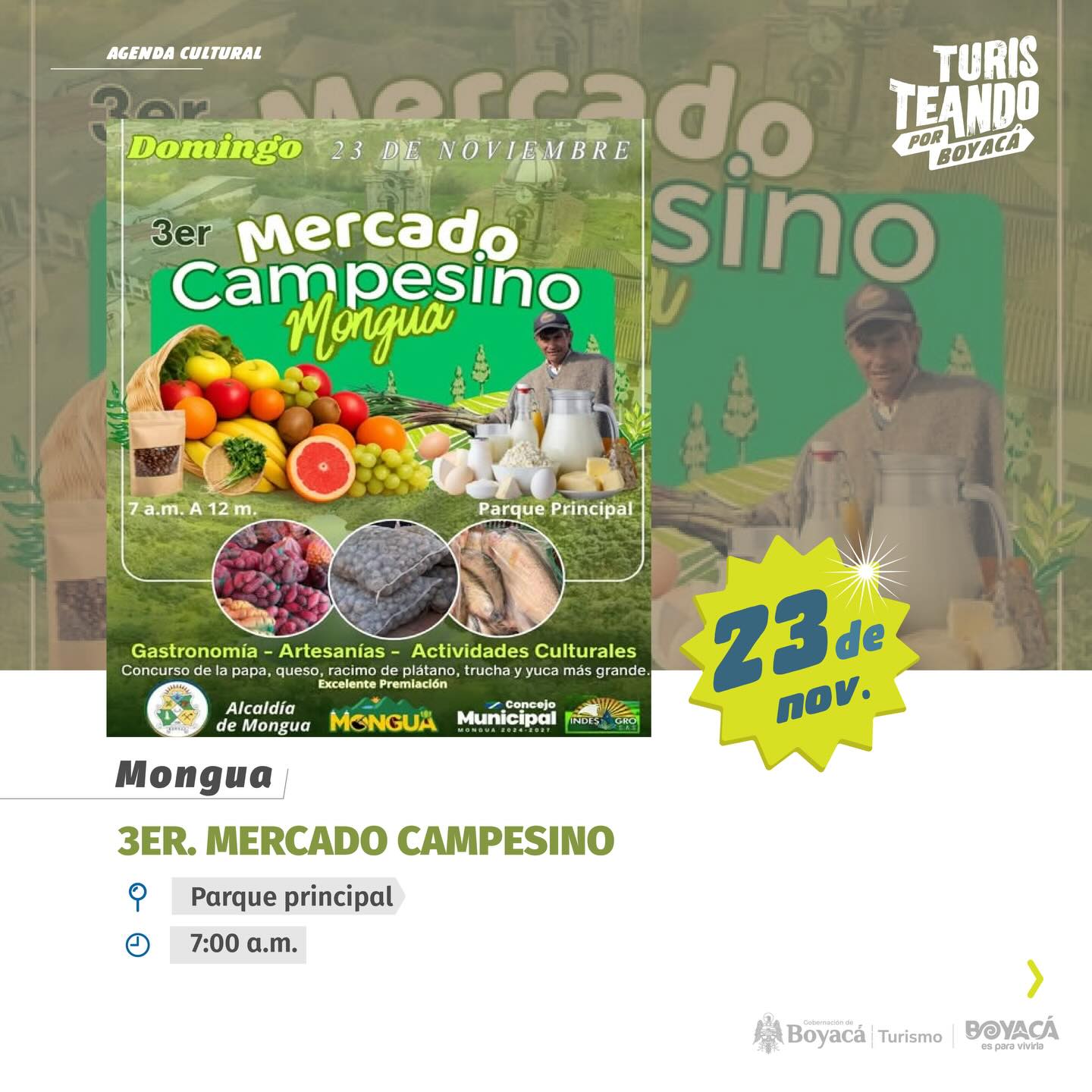 Mercado campesino Mongua Boyacá